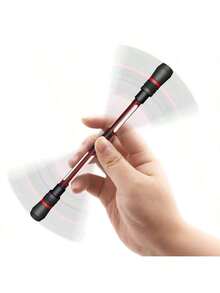 4支装 0.5mm 黑色签名旋转指尖笔 创意指尖旋转笔 日常办公书写笔 可替换笔芯 减压笔 - 彩色 - 查看 4