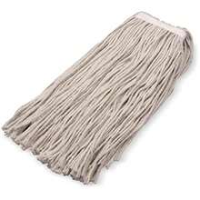 Sparta FLO-Pac - Cabezal de fregona de algodón, Punta Corta, Banda Estrecha con Banda Blanca para Limpieza organizada, 32 Pulgadas, Bronceado, (Paquete de 12)(Natural 32 Inches (Pack of 1)) - Multicolor - Ver 1