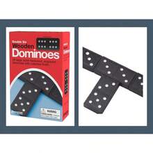 Pressman Toy Double Six Dominó de Madera 28 Piezas de dominó de Madera Seis - DomingomaderaSeis - Ver 4