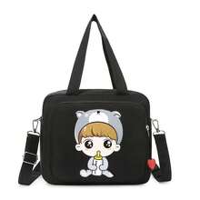 1pc Waterproof Large Capacity Tote Bag, Shoulder Strap Insulated Minimalist Cartoon Cute Diaper Bag, Suitable For Daily Outings - Multicolor - View 7
