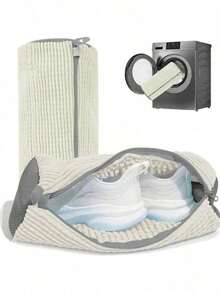 洗衣机鞋袋，防变形洗衣袋，柔软魔术机洗鞋袋，柔软鞋袋，圆筒洗衣机涤纶洗衣袋，鞋子保护袋，返校必备，情人节洗衣收纳袋，适用于洗衣机 - 彩色 - 查看 3