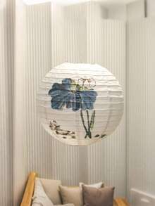 6pcs Chinese & Japanese Style Round Paper Lanterns, Decorative For Hanging At Birthday, Wedding, Christmas, Bridal Shower And Home Party - Various - View 7