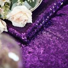 Popular Black Sequin tablecloth On ! Sequin Shimmer Tablecloth 50x80 by B-COOL(127 x 127 cm (Rectangular) Púrpura) - Multicolor - Ver 5