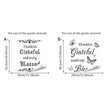 1pc Wall Sticker New Thankful Grateful Letter Butterfly Wall Sticker Study Bedroom Background Wall Sticker Painting - Multicolor - View 8