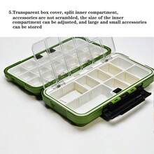 Waterproof Fishing Tackle Box Fishing Accessories Tool Storage Box Fish Hook Lure Fake Bait Boxes For Carp Fishing Goods - Green - View 8