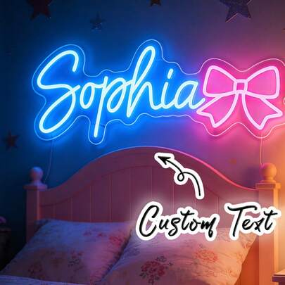 Custom Neon Sign, Personalized Dimmable USB Neon Sign, Suitable For Wall Decor, Great For Weddings, Birthday Parties, Bedrooms, Game Rooms, Bars, Salons, Nail & Lash Studios, Commercial Spaces, Signs, Christmas Gifts And Holiday Decorations,Fairy Lights