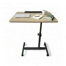 Ecommerc3 MOBLEKIT | Bàn phụ cho sofa hoặc giường ngủ bằng gỗ và kim loại, kiểu cố định hoặc điều chỉnh được với tùy chọn bánh xe, bàn làm việc nhỏ gọn cho gia đình - Miễn phí vận chuyển ✅ Giao hàng 24/48 giờ đến Tây Ban Nha (Bán đảo) - Negro Mesa 2: 60x40x59-89 CM - Xem 9