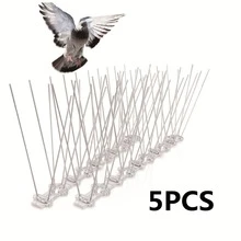 柔性不锈钢防鸟刺，带塑料底座，用于阻止小型鸟类栖息在屋顶、栅栏、邮箱、窗户等处。