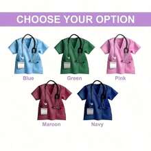 1pcs 2D Flat, Personalized Nurse Name Keychain - Medical ID Tag With Stethoscope Charm-Like Design, Durable Hospital Uniform Style Gift For Nursing, Doctors, Healthcare Workers - 彩色 - 查看 2