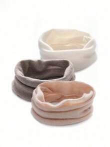 1pc Unisex 100% Cashmere Knitted Neck Warmer Scarf, Autumn/Winter Outdoor Riding Windproof Warm Neck Gaiter - Multicolor - View 8