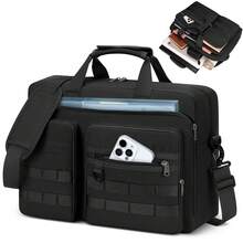 NEWHEY 15.6/17.3 Inch Men's Professional Messenger Bag, Waterproof Polyester Laptop Bag, Business Computer Bag - Multicolor - View 8