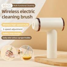 OBOVAY 1个家用手持式三速电动打蛋器，无线充电，小型自动可调齿轮打蛋器，800mAh - 彩色 - 查看 8