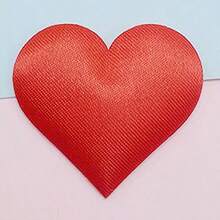 zxr 500 piezas de 35 mm de tela de satén romántica con pétalos de corazón confeti boda mesa cama corazón pétalos de boda decoración de San Valentín125 - Rojo - Ver 4