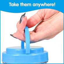 edxeducation Bloques de patron transparente Juego de 120 mini frascos Bloques de patron de plastico Clasificacion de practica patrones medicion y fracciones Juego sensorial Manipulador de matematicas para niñosDuradero y cultiva el interés de los niños - Multicolor - Ver 5