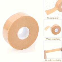 1/2/4/8pcs 2m Stretchable Beige Non-Woven Self-Adhesive Toe Protector Tape, Suitable For Blisters On Toes, Fingers, High Heels, Sports, Breathable Non-Woven Fabric For Fingers, Ankles, Wrists, Waist - Multicolor - View 4