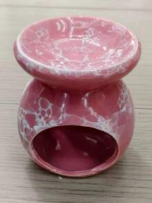 1个粉色裂纹釉陶瓷工艺香炉，圣诞节、新年、情人节礼物 - 粉色 - 查看 7