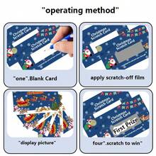 50pcs Christmas Holiday Scratch Cards With Santa And Tree Design | DIY Holiday Gifts And Prize Tickets | Interactive Party Games For Friends And Family | Including 30 Double-Sided Printing Cards + 30 Scratch Stickers, Christmas Cards - Multicolor - View 6