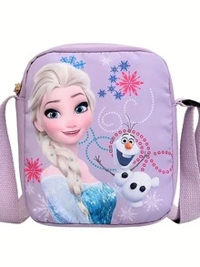 Cartoon Print Fashion Backpack, Cute Canvas Shoulder Handbag, Travel & Commute Bag, Phone & Cosmetic Pouch - Multicolor - View 3