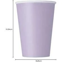 Unique Party 31857 Vasos de papel, Color ,(Lavanda 10 unidades) - Multicolor - Ver 5