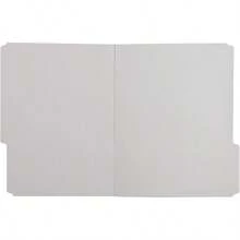 YQQ  Basics - Carpetas de archivos tamaño carta pestaña de corte de 1/3 gris paquete de 361234 - Gris - Ver 3