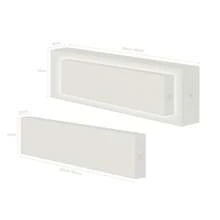 Soporte de exhibición plegable de papel con estantes, para exposición, muestras, cosméticos, bolsos, zapatos, uso comercial - Blanco - Ver 9