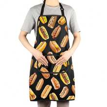 JNIAP Hot Dog Apron With Pockets Hot Dogs Lover Gifts Hot Dogs Chef Apron Fast Food Apron Hot Dog Maker Aprons,ManyHotDogAp - ManyHotDogAp - View 5