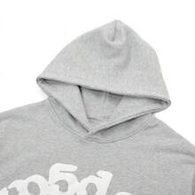 Hip-Hop Spider Web Hoodie Y2K Hooded Sweatsuit Men's Pullover Sweatshirt Pair With Athletic Wear Streetwear Fashion Sweatshirt - 灰色 - 查看 4