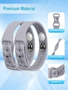 MEIYYJ 1 Pair/2pcs Anti-Motion Sickness Wristbands, Silicone Double-Clip Bracelets, Ergonomic Design