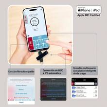 Phone Drive iXflash 512GB Lightning/USB-C Gris - Memoria Externa para iPhone, iPad y Android MFi OTG| Copia de , Transferencia Rápida, App iXflash, Almacenamiento Portátil - 1 - Ver 8