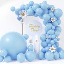 36 Inch (Approx. 91.4 Cm) Light Blue Giant Balloons, 2/4/6/8/10pcs Super Large Extra Thick Sky Blue Latex Helium Balloons, Suitable For Graduation, Baby Shower, Gender Reveal, Wedding, Birthday Party Decoration - Baby Blue - View 5