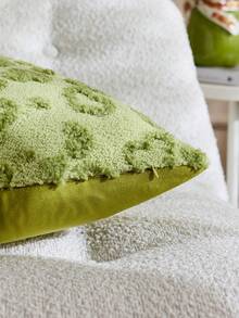 1个/2个情人节爱心压纹装饰枕套（不含枕芯），双面荷兰亚麻布面料，方形抱枕套，节日家居装饰枕，柔软天鹅绒面料，现代风格，适用于沙发、卧室、宿舍 - 嫩芽綠色 - 查看 6