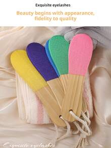 Colored Foot File, Foot Exfoliating, Wooden Handle For Grinding Foot Stones, Special For Rough Sand And Dead Skin Calluses, Household Foot Grinding Tool, Foot Repair And Exfoliating - Multicolor - View 8