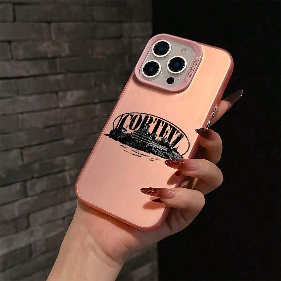 Luxury Fashion C-Corteizs Phone For 17, 16e, 16, 15, 14, 13, 12, 11,, Pro X XR XSMAX 8, Plus Anti-Drop Matte Back, Mobile Solution, Anti-Drop Phone, Matte Phone, Matte Appearance, Luxurious Fashion Aesthetics, Durable Matte Back Panel, Injection Molded, Users, Anime Enthusiasts Christmas Fall Phone 17 Halloween Accessories - Mixing Colors - View 1