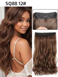 万圣节主题深棕色至栗棕色隐形透明Remy鱼线接发 - 彩色 - 查看 18