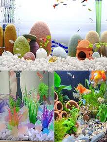 1000 جرام من الحصى المتنوع للصبار والكاكتوس، أحجار طبيعية مصقولة غير متماثلة بحجم 0.15-0.23 بوصة، حصى مناسب لزراعة النباتات والأواني الزجاجية والحدائق الخارجية، باللون الأبيض