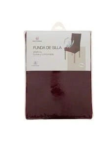 VISTE TU HOGAR FUNDA ELÁSTICA PARA SILLA CON RESPALDO IMPERMEABLE,DISEÑO DE HOJAS TEXTURA ELEGANTE AJUSTE COMPLETO Y DECORACIÓN RENOVADORA PARA COMEDOR Y SALÓN, DISPONIBLE EN 5 COLORES PACK 1 - Burdeos - Ver 6