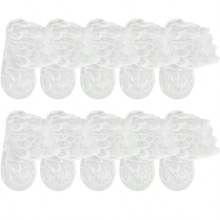 5 Pairs Fashion Feather Lace Ankle Socks Women Breathable Socks Non Slip Summer Invisible Sheer Mesh Solid Color Casual Socks - Multicolor - View 7