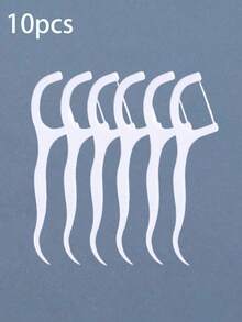 200/100支牙线套装，含牙刷，用于清洁和口腔卫生，盒装牙线，50支塑料牙线棒，多功能牙线，便携式盒装牙线棒 - 彩色 - 查看 9