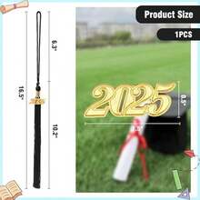 2025 Graduation Tassel With Gold Date Drop, Fits Bachelor Caps For 2025 Graduation Ceremony On College, Primary And Secondary Schools (Blue+Yellow) - Hồng - Xem 2