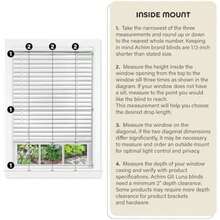 ACHIM Home Decor - Persiana Veneciana para oscurecer la habitación, 35 Pulgadas de Ancho, 64 Pulgadas de Largo, tamaño de Listones de Vinilo de 2 Pulgadas, , GII Luna filtrando la luz, Mini(10An x 132Al cm Marrón) - Multicolor - Ver 5