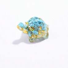 Una pieza de joyería de tortuga con cristal adhesivo, artesanías de tortuga hechas de cristal, regalos de cristal y adornos decorativos para el diseño de interiores. - Multicolor - Ver 12