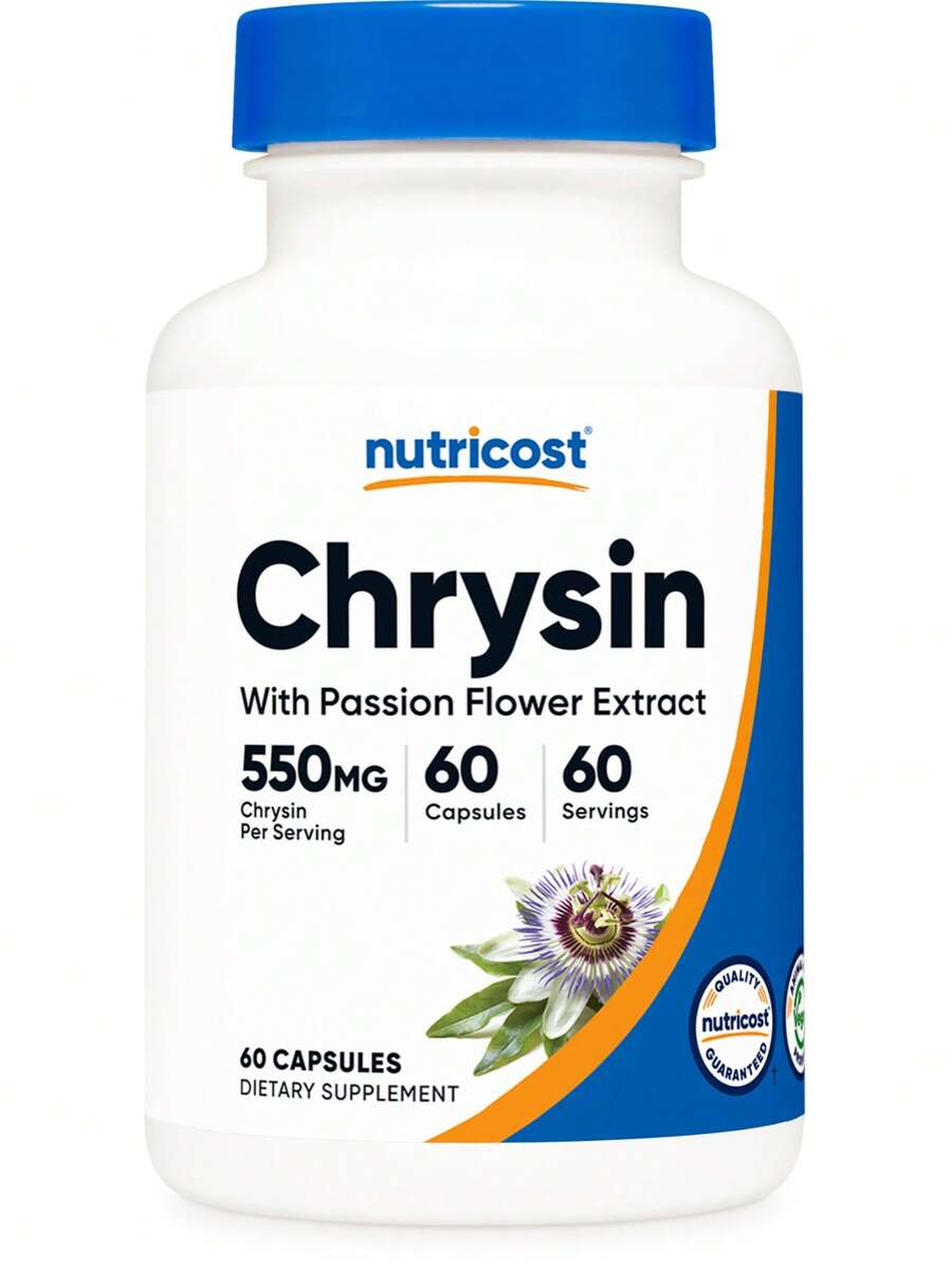 Nutricost Chrysin Supplement (550mg) 60 Capsules - With Passion Flower Extract, Vegan, GMO-Free, Gluten-Free - 其他 - 查看 1