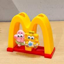 1pc Cute Cartoon Spongebob Toothbrush Holder Multifunctional Bathroom Toothbrush Stand Organizer - Multicolor - View 7