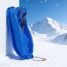 70*49cm Ski Sled, Seatbelt Sled, Random Colors, Thickened And Wear-Resistant, For Skiing And Ice Skating, Freeze-Resistant, Outdoor Scooter, Ski Cart, Multi-Functional And Multi-Purpose, For Skiing/Grass Skiing/Sand Skiing/Ice Skating/......., Winter Snow Sliding Tool, Outdoor Skiing Entertainment Equipment, Essential For Winter Sports - Multi-color Random - View 2