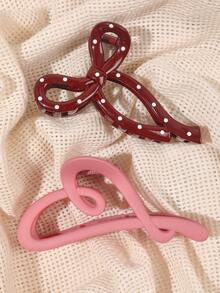 Conjunto de 2 piezas: lazo y corazón