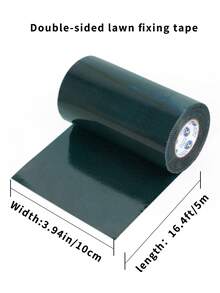 16.4-Foot Artificial Turf Tape, Self-Adhesive Turf Joint Tape, Double-Sided/Single-Sided Turf Repair Tape, Available In Various Widths, Dark Green, Suitable For Patios, Gardens And Sports Fields.Gardening Tools - Dark Green - View 7
