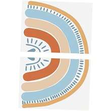 Hemoton Pegatinas De Pared De Decorativas Para Habitación Infantil 15.74X23.62 Pulgadas Adhesivos 3D Sin Residuo Para Decoración Del Hogar(default) - Multicolor - Ver 2