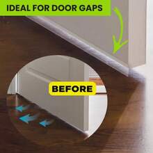 Alien Draft Seal Insulation Tape - Self-Adhesive Silicone Weather Stripping For Door & Window, Under-Door Draft Stopper, Bottom & Side Seal - Sealing New And Old Packaging Will Be Shipped Alternately. - 透明-49feet - 查看 2