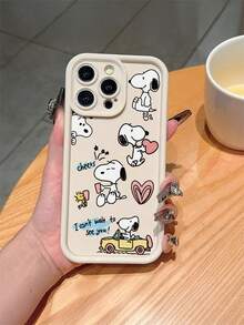 A Cartoon Snoopy Pattern, A High-Bamboo Anti-Drop Phone Case Made Of Tpu Material, Can Be Given As A Holiday Gift. It Is Suitable For IPhone Xs/ XS Max /Xr/11, 12, 13, 14, 15, 16pro/Promax/14, 15, 16plus/17, And Is Suitable For Both Men And Women - 彩色 - 查看 1
