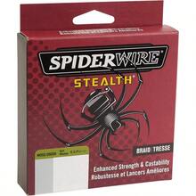 Spiderwire Stealth Superline Trenzada - Alta resistencia y bajo visibilidad para pesca en aguas claras - Verde musgo - Ver 4